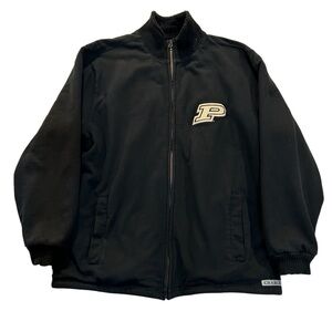 Women’s Purdue University Zip-up Black Fleece Lined Sweatshirt M
